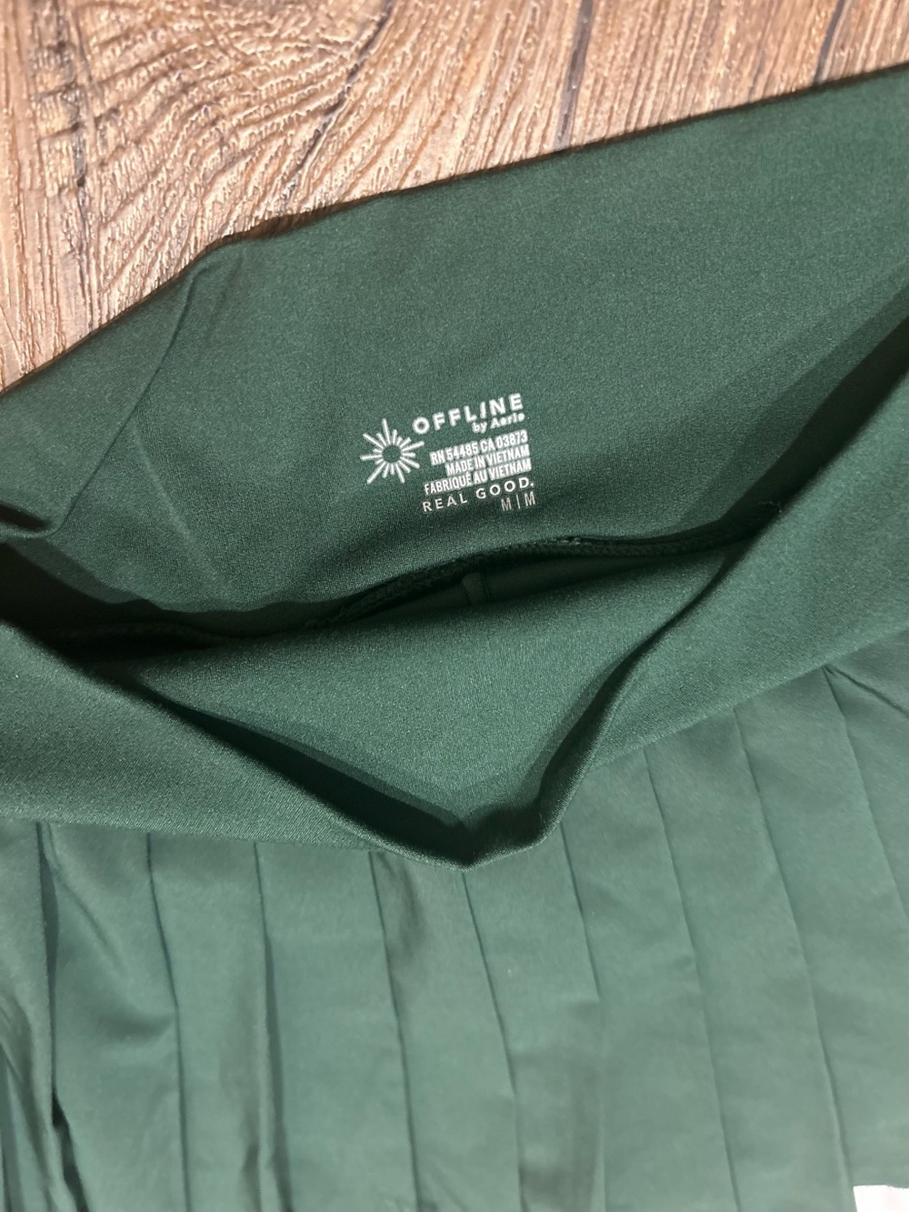 Offline by AERIE (M) Green/White Trim Athletic Skort - Picture 6 of 6